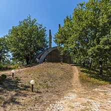 SAMUEL FORTRESS, BULGARIA- SEPTEMBER 6, 2017: Fortress of Bulgarian Tsar Samuel near village of Kliuch, Blagoevgrad region, Bulgaria